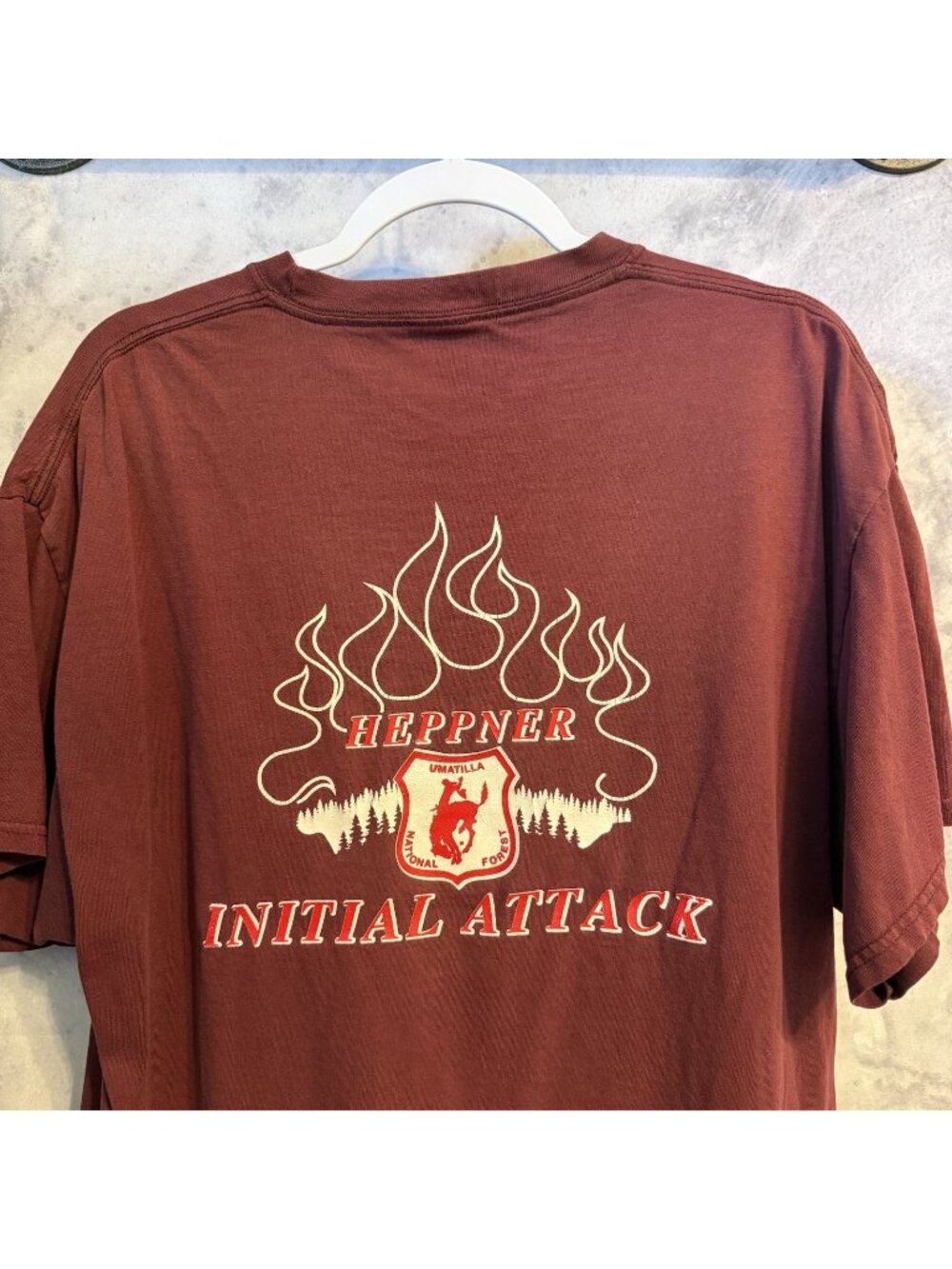 Heppner Fire Initial Attack Shirt Umatilla National Forest Mens Large L 22x28